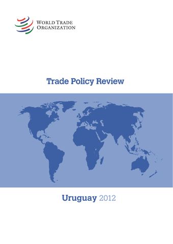 image of Concluding Remarks by the Chairperson of the Trade Policy Review Body, H.E. Mr Eduardo Muñoz Gómez, at the Trade Policy Review of Uruguay 27 and 29 April 2012